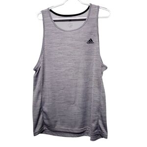 Adidas Men's Athletic Grey Tank Top Large
